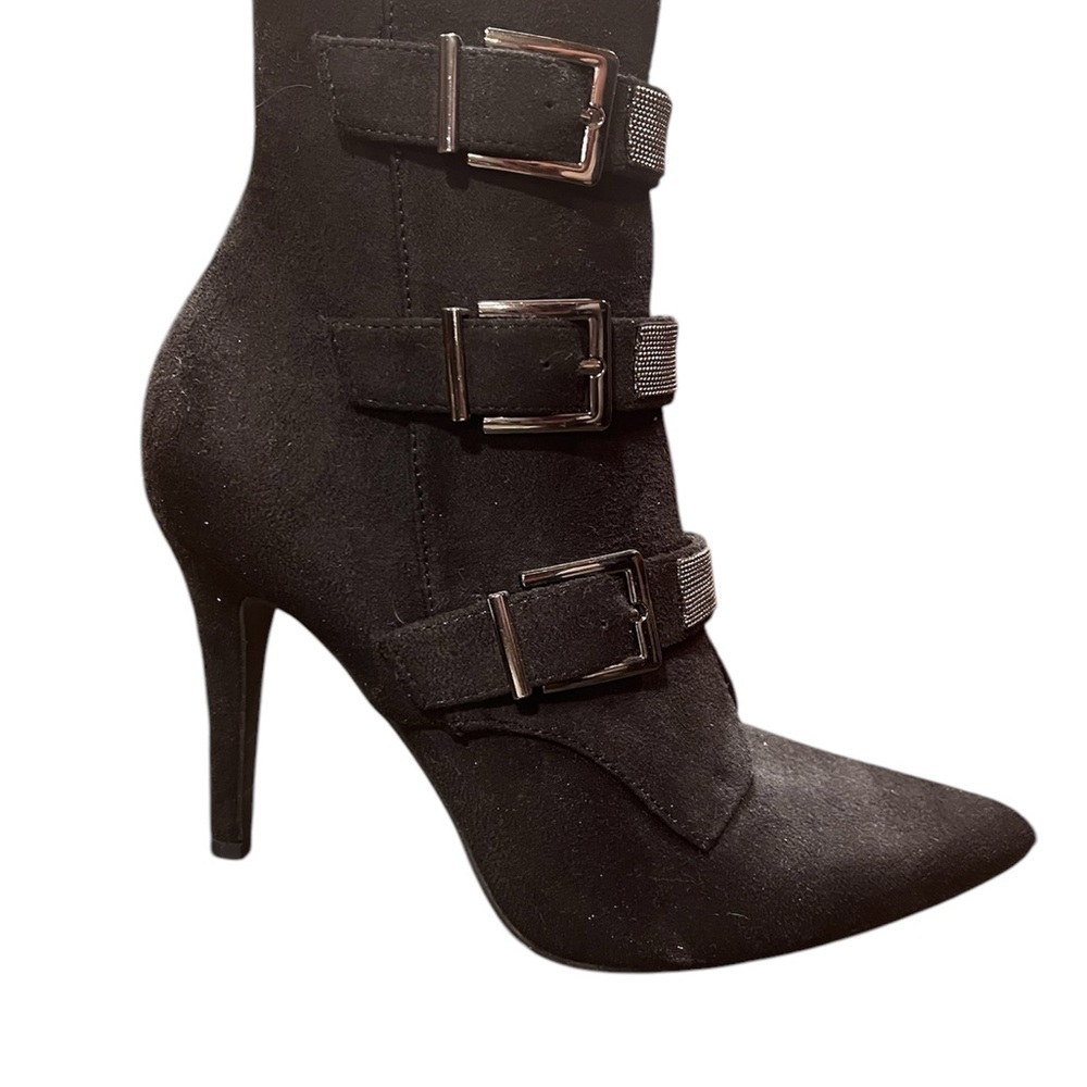 Elegant Black Stiletto Boots 3” heel NEW - Picture 2 of 8